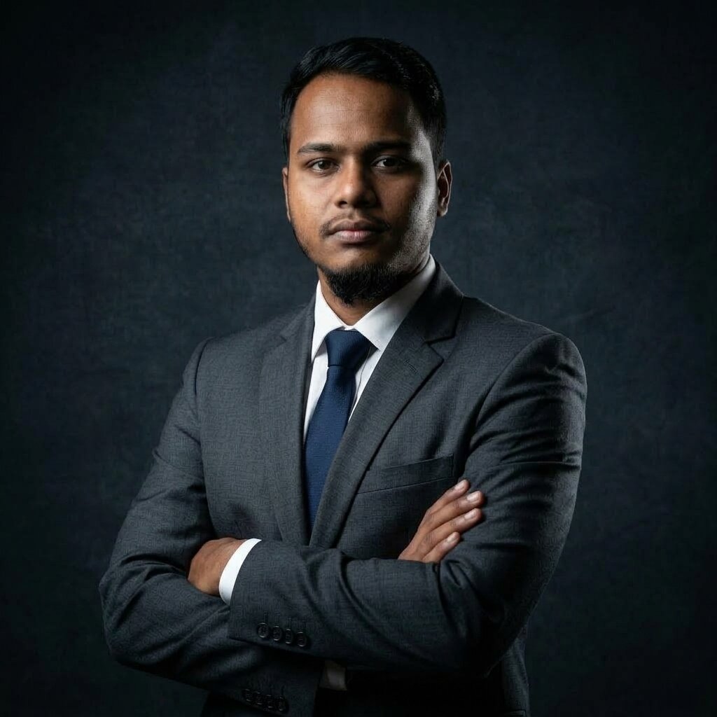 Mahmudul Hasan (@mhcybroot) - Systems Engineer Studio Portrait